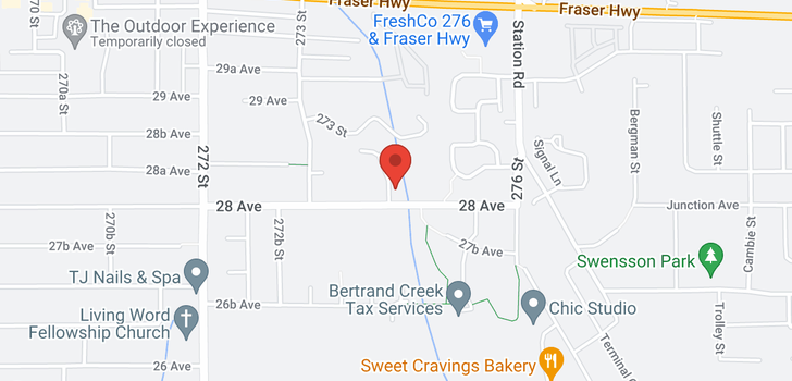 map of 293 27411 28 AVENUE